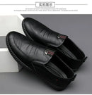 Men Leather Shoes Breathable Business Summer Slip on Loafers Man Casual Black Flats Driving Walking Shoes Moccasins