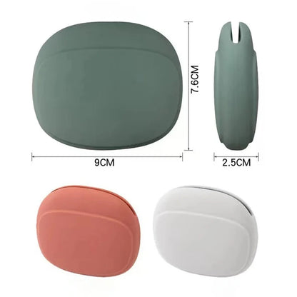 Portable Silicone Earphone Bag Key Data Cable Protection Case Mini Storage Box Multifunctional USB Cord Organizer Washable