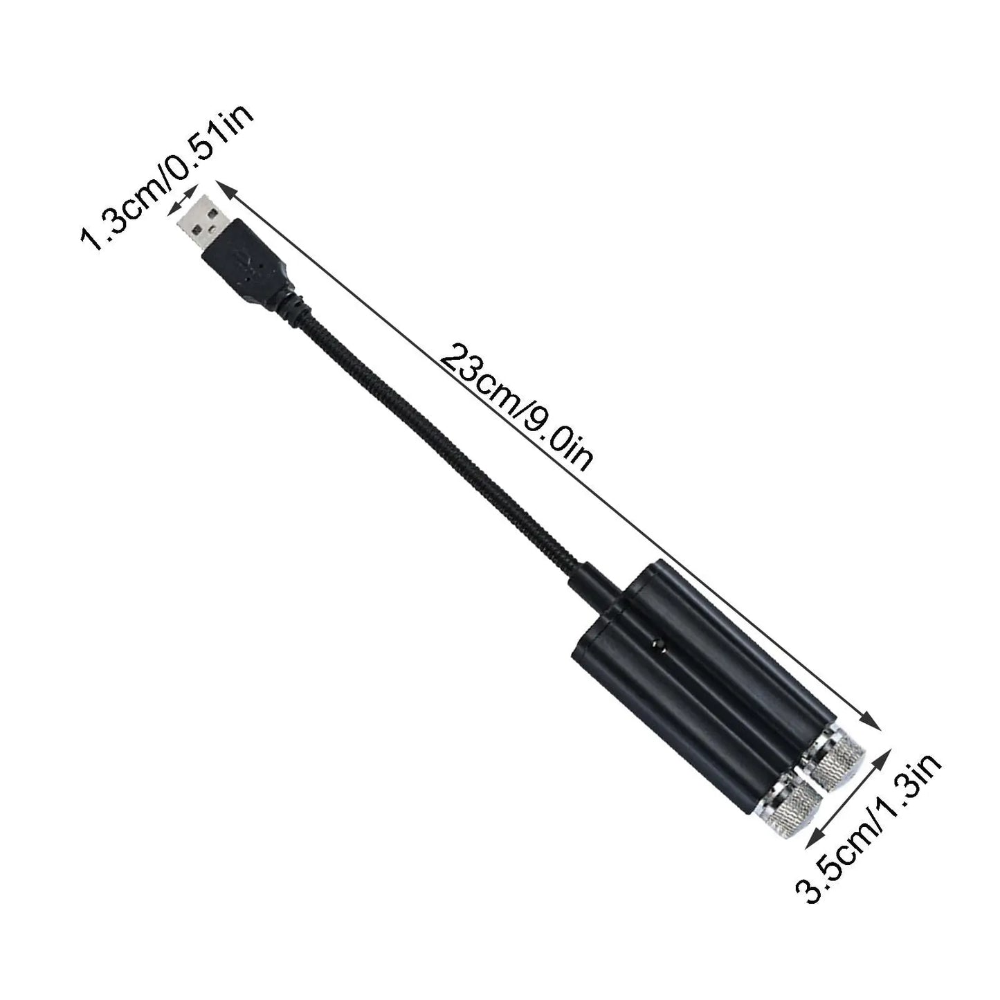 Lámpara de proyección de estrellas USB de 2 cabezales, luces decorativas LED ajustables para decoración de interiores de coche o boda, proyector de techo, luz nocturna 