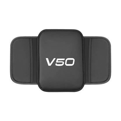 Leather Car Armrest Box Pad Central Arm Rest Storage Pocket Protective Cover For Volvo V50 Car Accessories Interior Supplies
