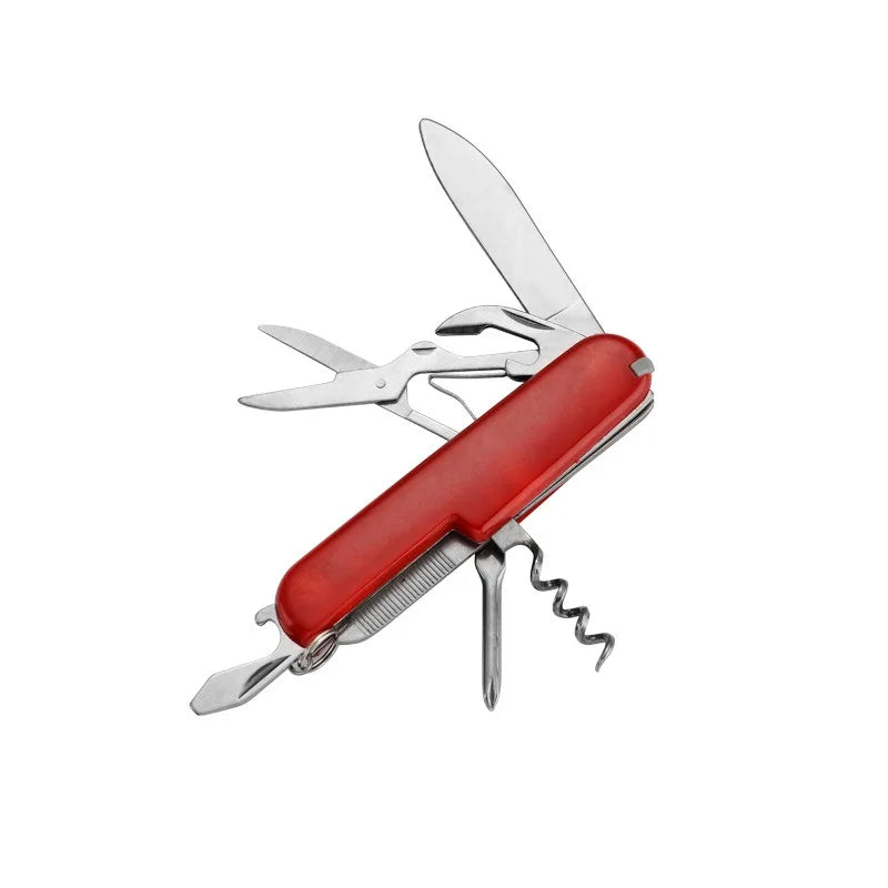 Swiss Army Knife Multi-functional Outdoor Portable Self-defense Folding Knife Tool Pliers Mini Knife Set