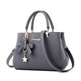 New Korean version trendy autumn and winter bow women's bag portable shoulder bag messenger bag killer bag mother bag large capa