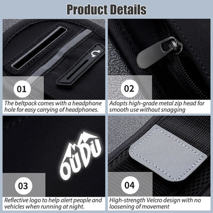 NEWBOLER Running Waist Bag Sports Fanny Pack Women Waist Running Bag Men Belt Bag Gym Bag Phone Pouch Running Accessories