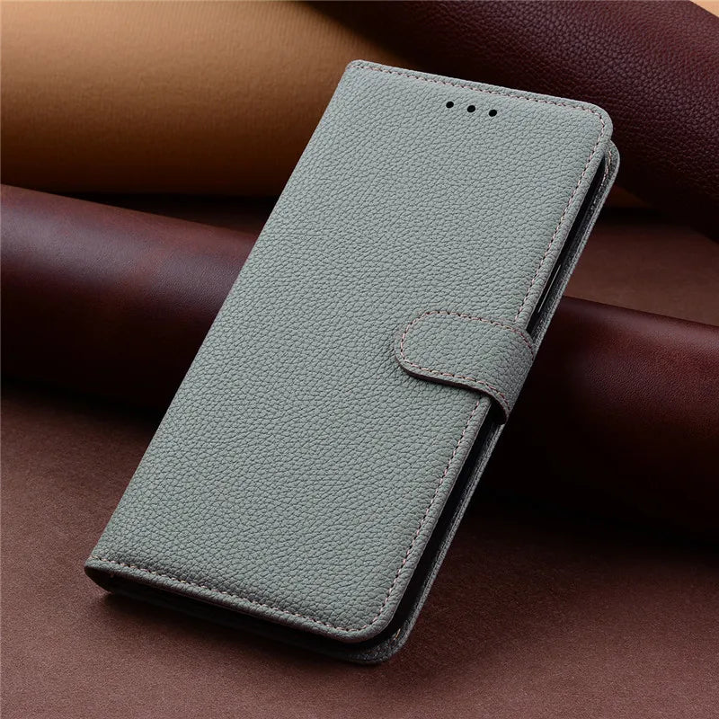 Funda de cuero de lujo con tapa para Samsung Galaxy A7 2018 (SM-A750F)