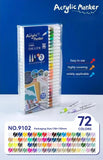 Acrylic marker pen set/12-60 colors/multi-purpose art watercolor pen/quick drying/student painting marker/stationery supplies