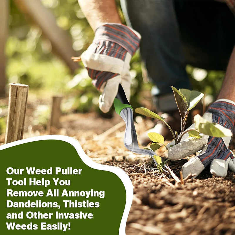 Hand Weeder Tool Weed Puller Tool for Garden Weeding Digger Tool with Ergonomic Handle for Weed Removal Farmland Transplantation