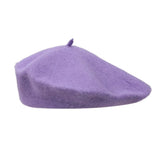 Fashion Warm Winter Wool Berets Hat Retro Solid Color French Artist Hat All Matched Elegant Plain Cap Lady