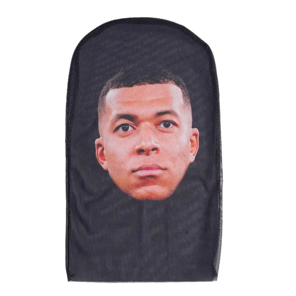 Máscara creativa de Kanye con impresión 3D, malla elástica, máscara facial completa, tocado para cosplay, artículos novedosos, accesorios de fiesta para cosplay para hombres y mujeres