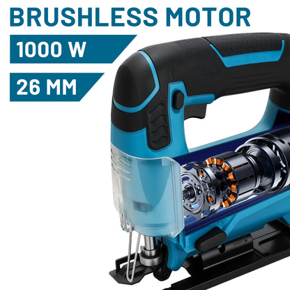 Gisam 26mm Electric Jigsaw Portable Cordless Saw Multi-Function Wood Cutting Woodworking Machines For Makita 18V Battery pin