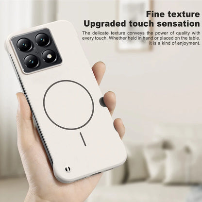 Frameless Ultra Thin Magnetic Case For Xiaomi 14T Pro Magsafe Hard PC Matte Shockproof Cover For MI14T 14TPro Shell Bumper