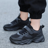 Children's Fashion Sports Shoes Breathable Student Black School Walking Shoes Anti-skid Boys & Girls Casual Running Sneaker