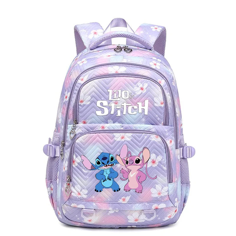 Mochila impermeable Disney Lilo Stitch para mujer, bolso de viaje para mujer, mochila escolar para adolescentes, mochila para libros