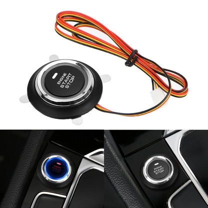 Auto Replacement Entry Ignition Starter Switch Universal Auto Car Engine Start Stop Push Button Car-styling 12V Keyless