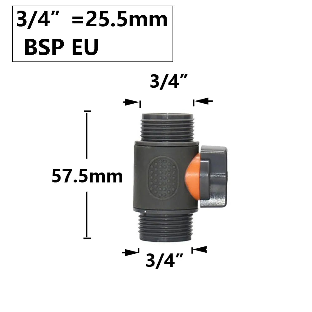 Conector rápido para manguera de jardín, acoplador de tubería de 1/2, 3/4 y 1 pulgada, conector de agua de parada, junta de reparación de 16/20/32 mm, accesorio para sistema de riego