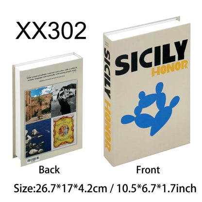 Travel Series Fake Book Decoration Coffee Table Living Room Fashion Fake Book Storage Box Decor Model Room IBIZA CAPRI
