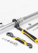 AIRAJ Universal Wrench Multifunctional Opening Wrench Adjustable Ratchet Spanner Hand Repair Tools