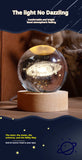 6cm 3D Crystal Ball Decoration 2024 Astronomy Solar System Planets Moon Astronaut LED Balls Home Snow Glass Globe Decorations
