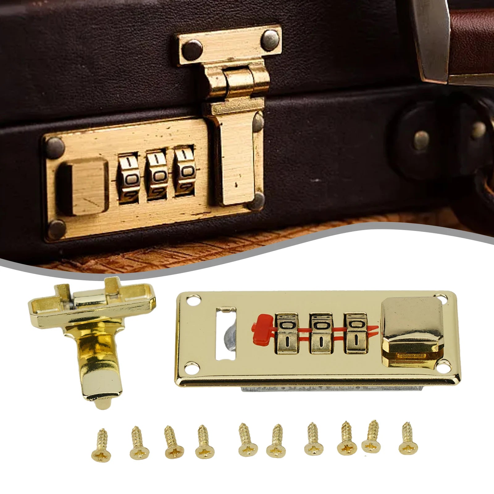 Combination Password Lock Luggage Lock Suitcase Lock Anti-Theft Code Lock Iron Home Hardware Accessory