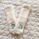 Newborn Baby Cartoon Wool Socks, Anti-slip Socks, Warm Thickened Midtube Socks for Boys and Girls, Cute Winter Outdoor Leg Warmers 
