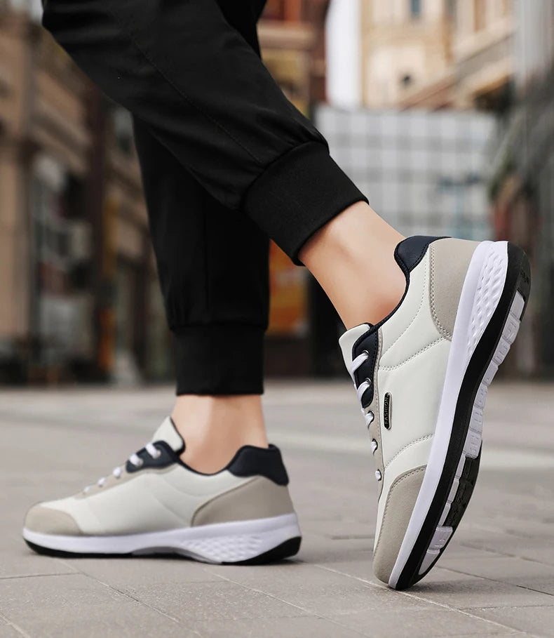 New Balance Men's Leather Shoes Sneaker Trend Sport Shoes Breathable Men's Sneakers Non-slip Footwear Holiday Shoes for Men