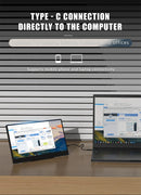 MUCAI N140-S36 Portable Display 14 Inch 60Hz Resolution 1366*768 TN Panel 250cd/㎡ Brightness 3ms Response Portable Monitor