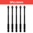 Cross Hex Drill Bit Set For Concrete Porcelain Tile Glass Metal Professional Multifunction Drill Bits Kit Tools Carbide Drills