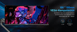 FYHXele 34 inch 99% sRGB Gaming Office Curved Screen 165Hz Refresh Rate 1ms High Reaction Speed Equipped With 3440*1440P Resolution HDMI or DP Interface 21::9 Proportional Screen