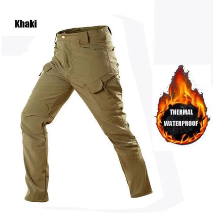 Men's City Gargo Winter Tactical SharkSkin Jackets Hiking Pants Fishing Climbing Trekking Casual Hunting Camping Trousers M-5XL
