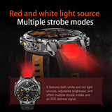 New 1400mAh Big Battery Smart Watch Men Outdoor GPS Flashlight IP68 Waterproof Bluetooth Call AMOLED Military Sports Smartwatch