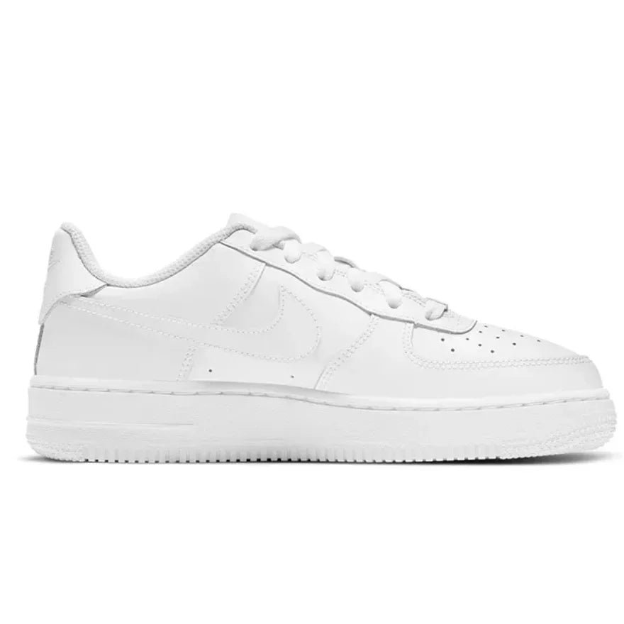 Tênis Nike Le Low-Top Pure White Kidsren's Style Couro sintético, estilo retrô clássico, antiderrapante, absorvente de choque
