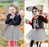 Animal Cat Tiger Cosplay Costume for Boys Girls Headband Clothes Shoes Tail Tutu Skirt Gloves Set for Kids School Performance