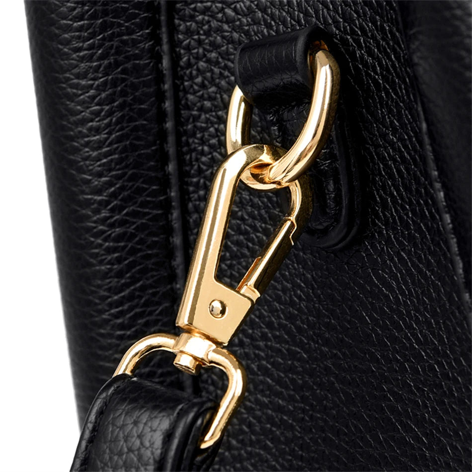2024 Luxury Women Designer 3 Layers Shoulder Crossbody Bag Ladies Large Capacity Leather Handbags Shopper Brand Messenger Totes