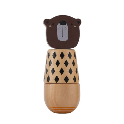 Montessori Toys For Babies Wooden Cartoon Animal Jigsaw Puzzle Toy Baby Education Puzzle Game Newborn Hand And Foot Exercise Toy
