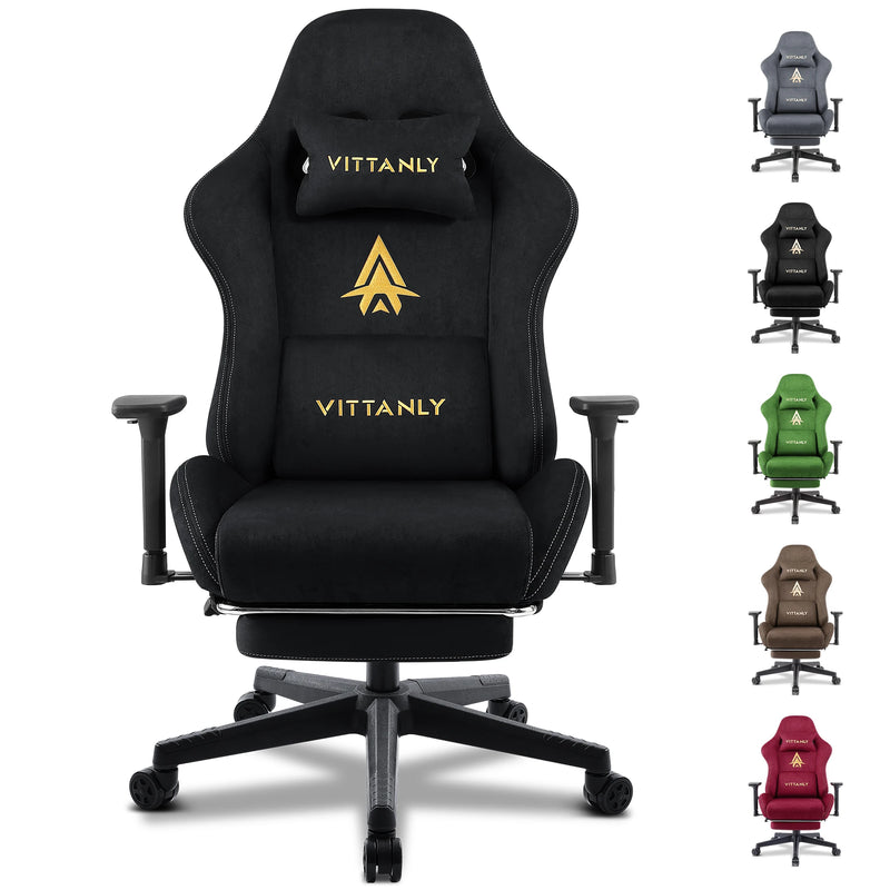 Brand Gaming Chair With Footrest Office Chair Ergonomic Lumbar Support Height Adjustable with Suede Leather Recliner Women Men