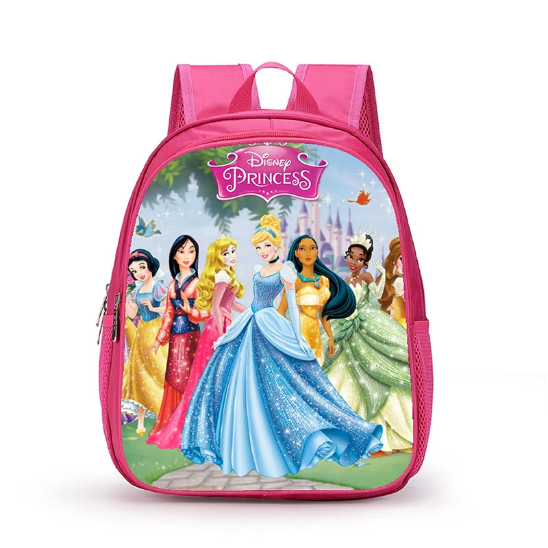 12 Inch Disney Snow White Princess School Bags for Kindergarten Children kids School Backpack for Girls Boys Cartoon Backpacks