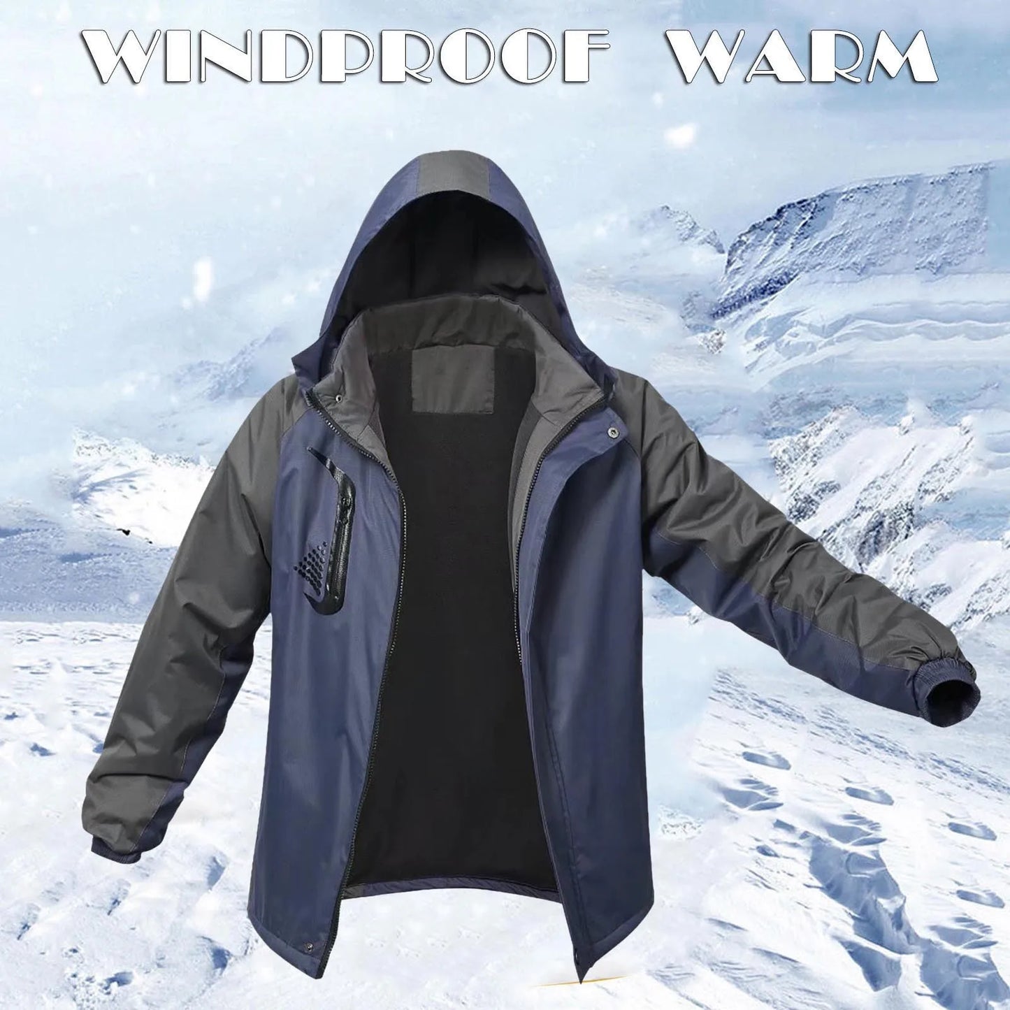 Winter Coat For Women Ski Jacket Warm Winter Snow Coat Mountain Windbreaker Hooded Raincoat Jacket Outdoor Windproof Jacket Mont