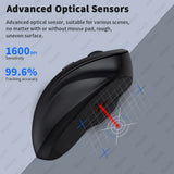 Dual Mode Wireless Computer Mice 1600 DPI Rechargeable Ergonomic Bluetooth Mouse For Laptop/Notebook/iPad/Tablet/Mac/Chromebook