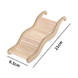 Wooden Wave Staircase Hamster Toy Pet Supplies - Eco-Friendly Fun for Small Animals