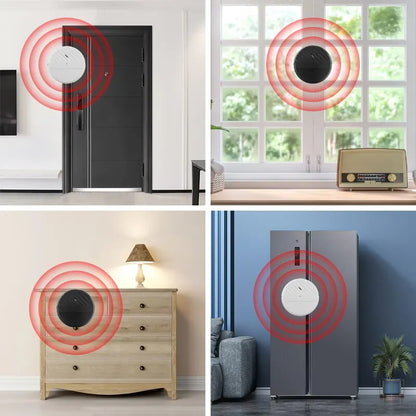 Wireless Door And Window Vibration Sensor Alarm 125dB Glass Breakage Anti-theft Sensor, Easy Install For Home Safety Protection