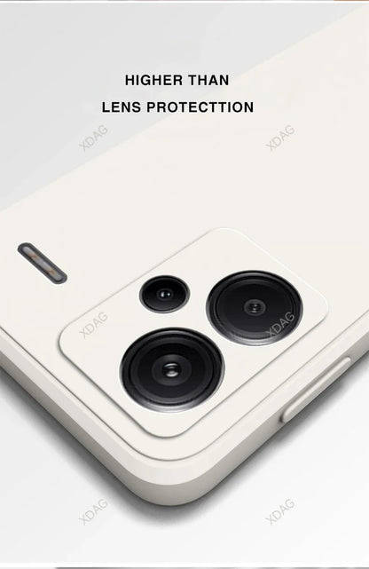Original Soft Case for Xiaomi Redmi Note13 Note 13 Pro Plus Pro+ 13Pro+ 5G Shockproof Full Protective Liquid Silicone Back Cover