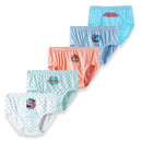 5-Piece Boy's Cotton Briefs Fashion Cool Spider-Man Print Pattern Children's Triangle Underwear Washable Breathable Boys Panties