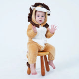 Umorden Infant Toddler Dalmatian Dog Lion Tiger Dinosaur Costumes Baby Boys Girls Kigurumi Cartoon Animal Romper Halloween Purim