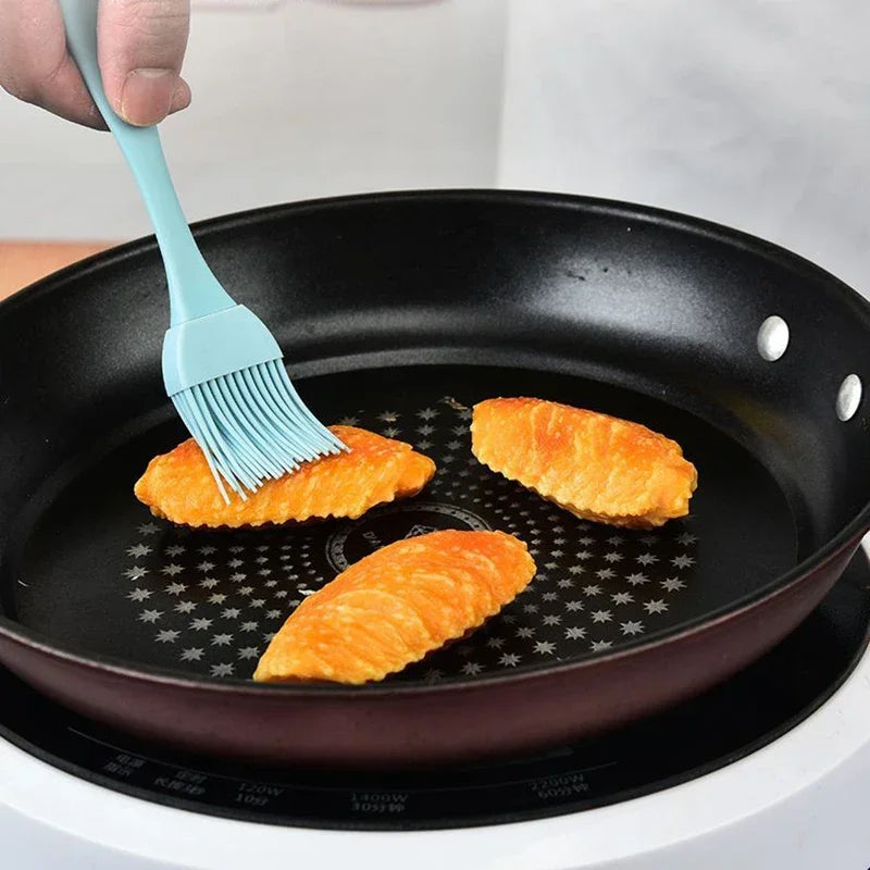 Escova resistente ao calor do óleo do silicone para o barbecue, cozinhando ferramentas para o molho de tempero, bolo, pão, manteiga, ovo, cozinha home