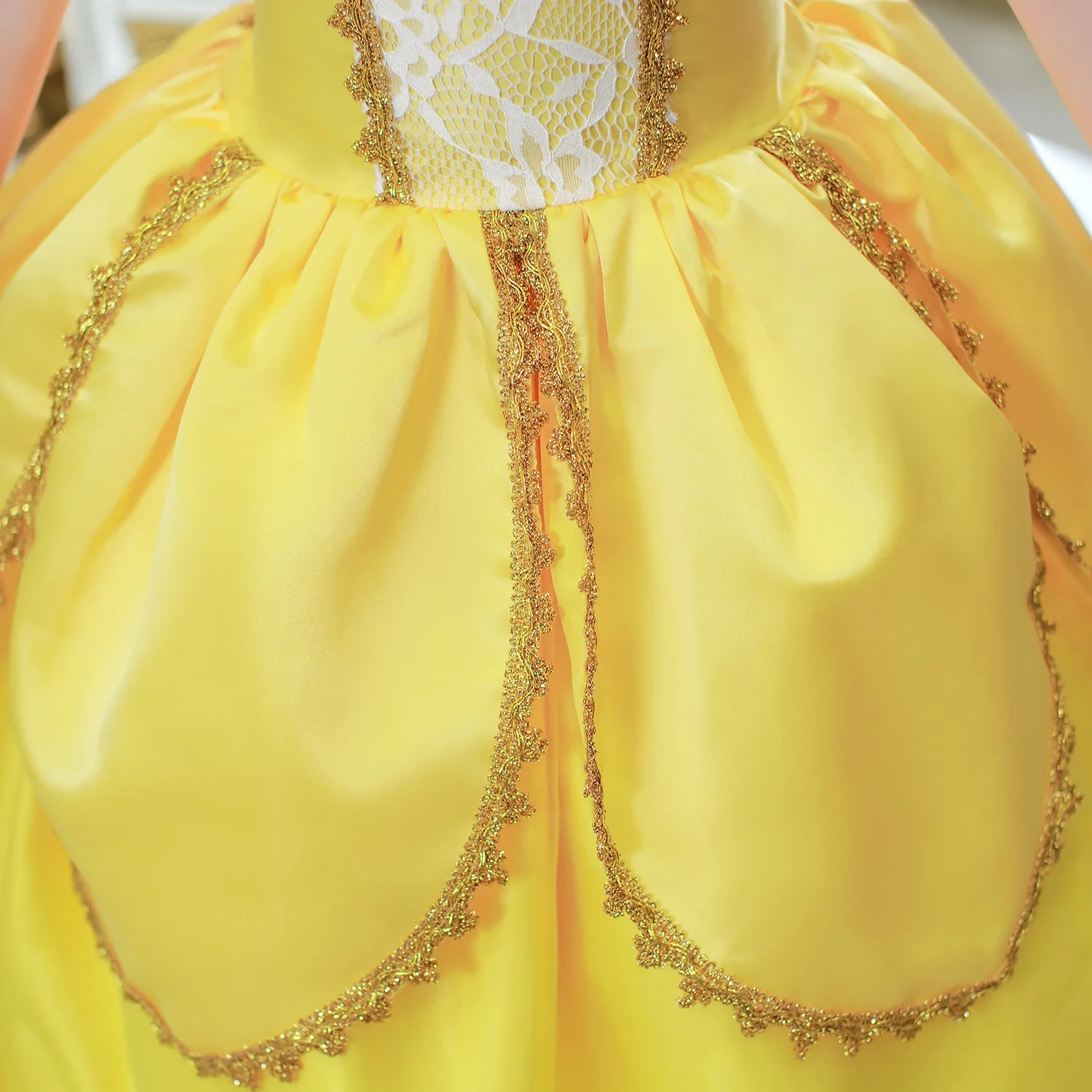 2025 Cosplay Belle Princess Dress Girls Dresses For Beauty and beast Party Clothing Magic stick crown Costume 3-12Y