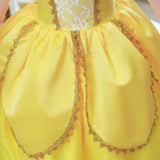 2025 Cosplay Belle Princess Dress Girls Dresses For Beauty and beast Party Clothing Magic stick crown Costume 3-12Y