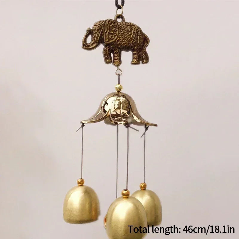Japanese Wind Chimes Cast Iron Feng Shui Wind Bells Good Luck Hanging Pendant Indoor Outdoor Temple Home Garden Decoration