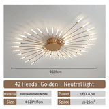 Lámpara de techo LED moderna para sala de estar, comedor, dormitorio, diseño de fuegos artificiales nórdicos, decoración del hogar, iluminación interior