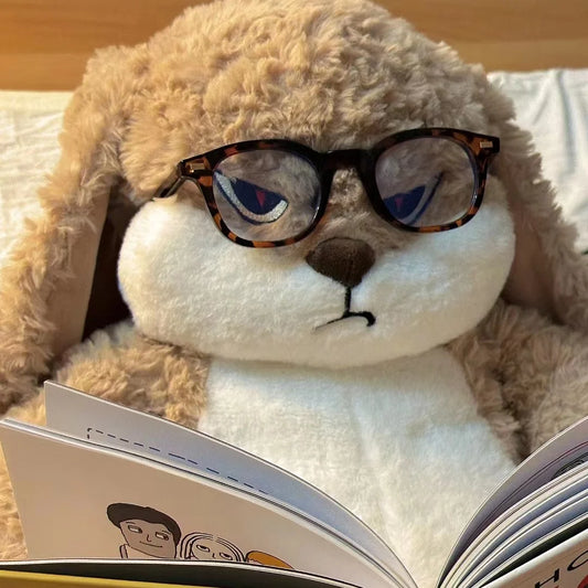 Conejo de peluche de gran tamaño, adorable animal de peluche, muñeco de peluche kawaii, modelo de juguete suave para decoración de habitación, regalos de cumpleaños