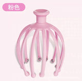 Extractor de pulpo para cuero cabelludo, masajeador de cabeza, rascador de pulpo, extractor de alma para cabello sano 