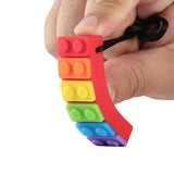 Silicone Baby Teether Toy, Colorful Toys, Christmas Teethers, Autism Sensory Chew, Oral Motor Therapy Tools, Teething Necklace